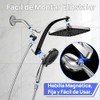2 En 1 Regaderas para Baño Alta Presion 12” Cabezal