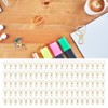 100pcs Binder Clips Heart Style Long Tail Shape Metal Iron