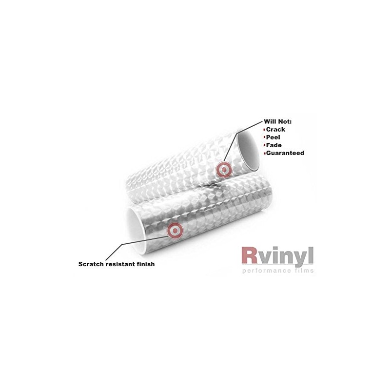 Rwraps Engine Turn Metal Vinyl Sheet Roll in Chrome -