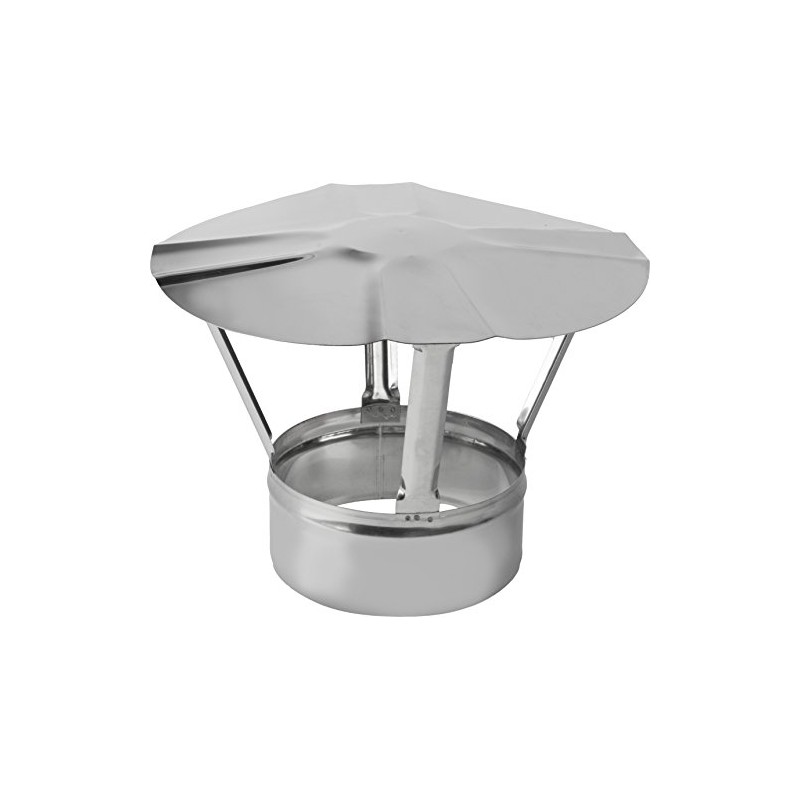 Stainless Steel Chimney Cowl Stove Pipe Rain Cover Protector Cap