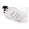 ECOSPA Large Chrome Plated ABS Soap Dish with Drainage Slots