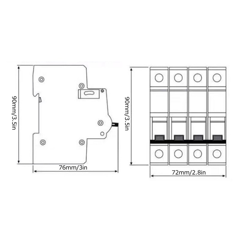 Voltage Surge Arrester Home Flame Retardant Protector SPD 4p LTSCB40KA