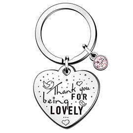 QMVMV Thank You Keyring Gifts for Teacher Thank You For Being Lovely Gift for Your Best Friendship