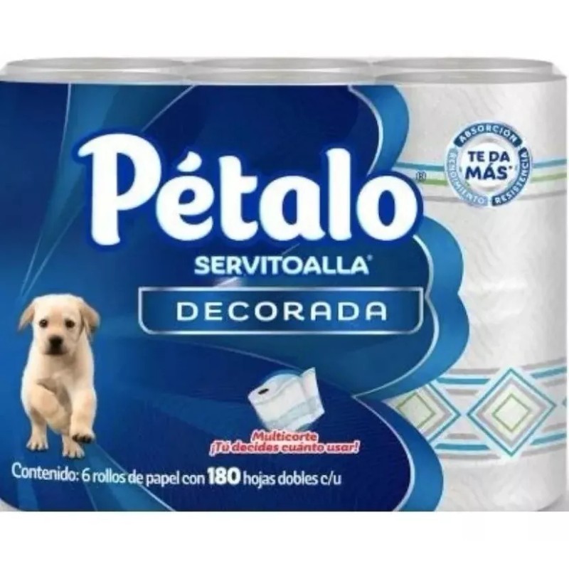 Pétalo Toallas Cocina Petalo Servitoalla Multicorte 6 Rollo