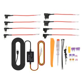 Dash Cam Hardwire Kit 12V‑28V to 5V USB Adapter Overheating Protection for Mirror Cam GPS Navigator Radar Detector TYPE C