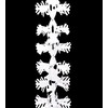 Toyland® 6.8ft (2.1m) White Festive Snowflake Garland - Christmas &