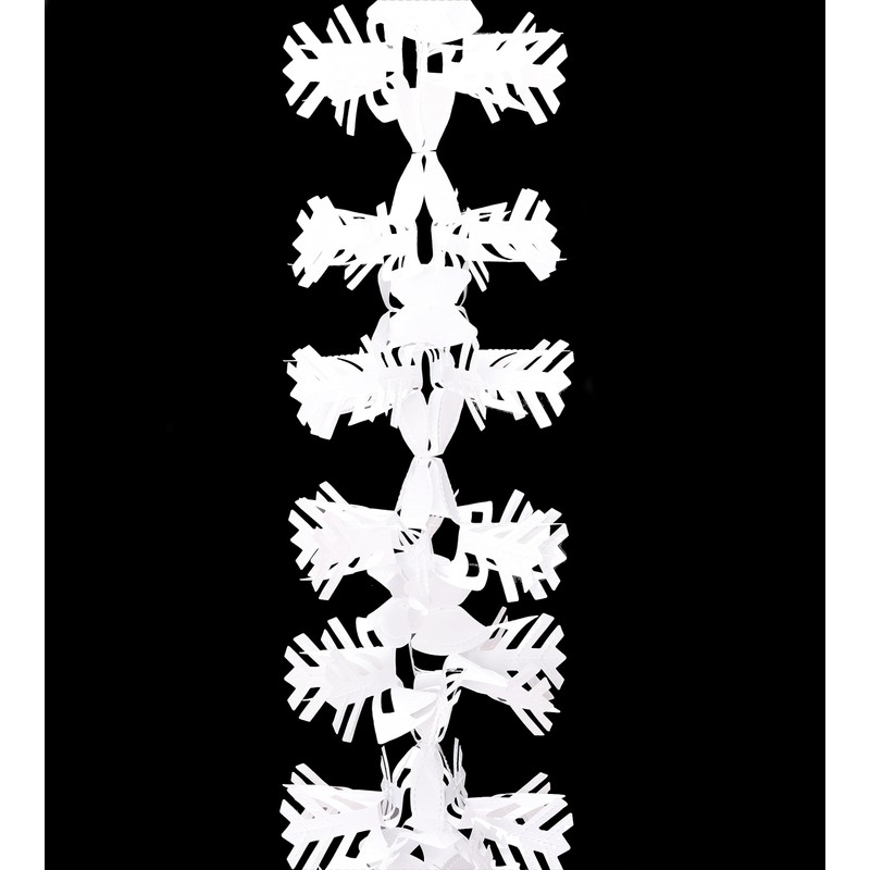 Toyland® 6.8ft (2.1m) White Festive Snowflake Garland - Christmas &