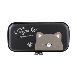 ALG-NSUQLOK #Unipo Q-LiA Otete Series EVA Color Pouch for Switch, Black Cat, 4.7 x 1.9 x 10.2 inches (12 x 4.8 x 26 cm), Black, Includes Inner Pocket, Lightweight, Switch/Switch Organic EL Compatible