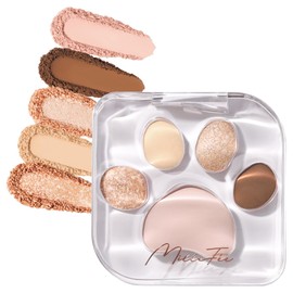 Milfee Miao Paws Eye Shadow Palette (07 Hitomishiri), Cats, 5 Colors, Eye Makeup, Eye Shadow, Cosmetics, MilleFee Paw Palette