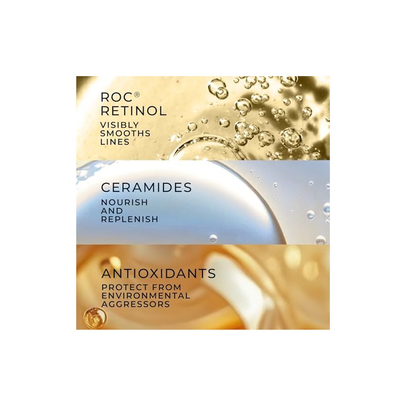 RoC Retinol Correxion Line Smoothing Night Retinol Serum, 80 Capsules