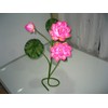 Plastic Artificial Lotus Flower Stick 40" Long