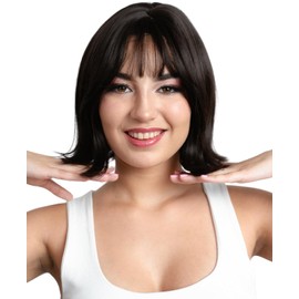 Pelucas Para Mujer, Pelucas Cabello Corto, Peluca Corte Bob Con Fleco Aspecto Natural, Fibras Sintéticas Alta Calidad, Ideal Para Cosplay, Disfraz, Moda y Belleza Mujer (Corta Rapunzel)