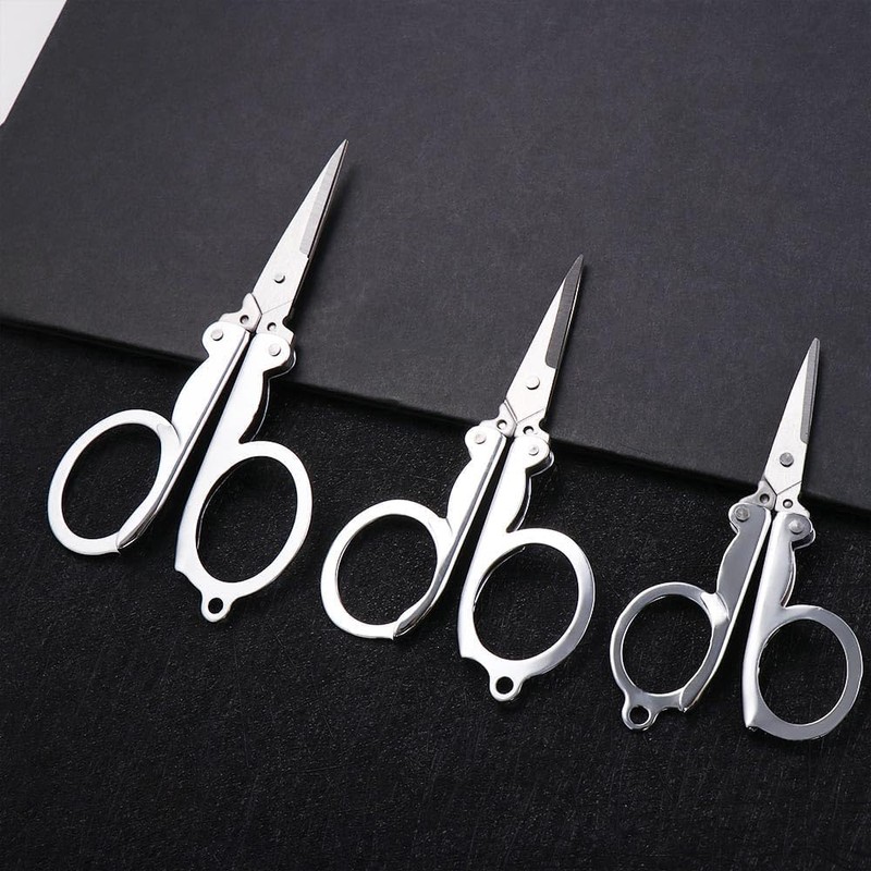 2 Packs Mini Scissors, Folding Travel Scissors Small, for Craft,