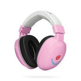 Lucid Audio HearMuffs Baby Hearing Protection (Over-The-ear Sound Protection Ear Muffs Infant/Toddler/Child) (Pastel Pink)