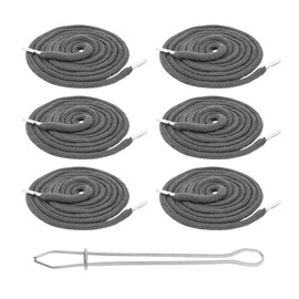 Mandala Crafts Dark Grey Drawstring Replacement Draw Cord for Sweatpants Waist - 6 55 Inch Cotton Round Drawstring Cord Hoodie String Replacement & Drawstrings Threader