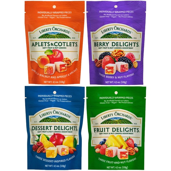 Liberty Orchards Aplets & Cotlets, Berry Delights, Dessert Delights, Fruit