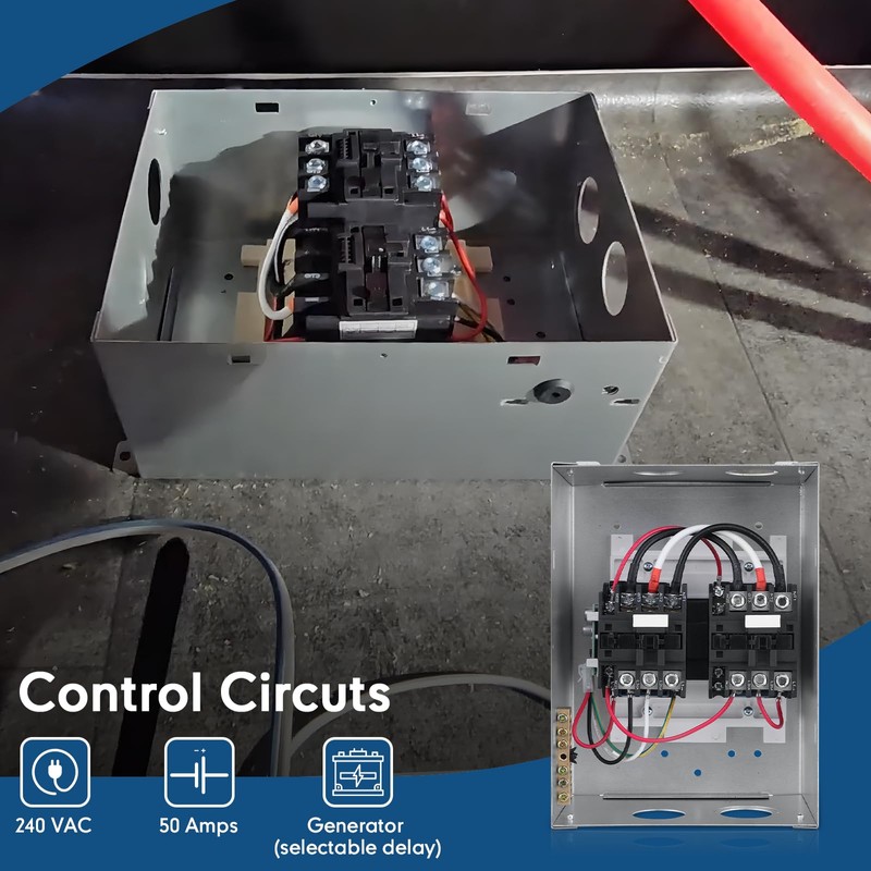 LINKCRO RV Transfer Switch, 50 Amp Automatic Transfer Switch for