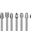 20Pcs Rotary File Burr Grinding Bit High Speed Steel Tool