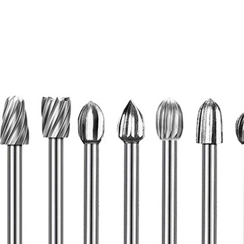 20Pcs Rotary File Burr Grinding Bit High Speed Steel Tool