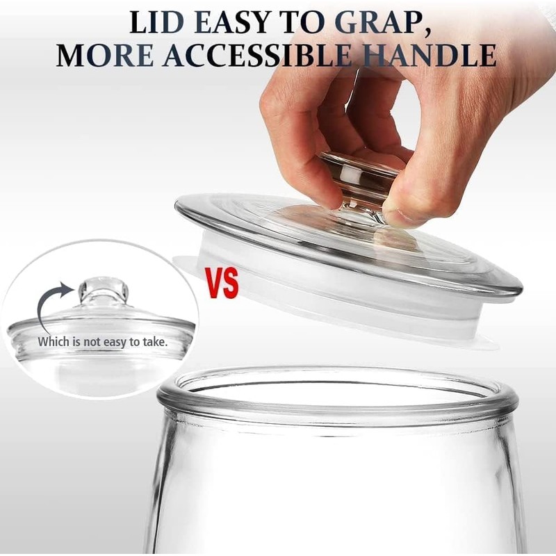 CATPOWER 2.5 Gallon Wide Mouth Glass Storage Jars with Lids