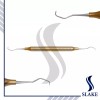 SLAKE German 7 Pcs PERIODONTAL HOLLOW GRACEY CURETTE SET MEDICAL