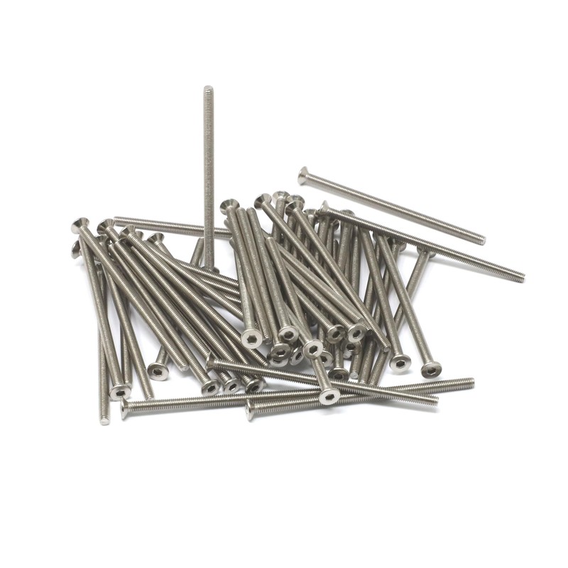 iexcell 50 Pcs M3 x 60mm Thread Pitch 0.5 mm