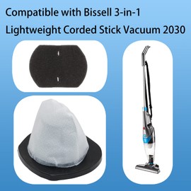 Aolleteau 4 Sets 2030 Vacuum Dust Filters Replacement for Bissell Vacuum Cleaners 2030, 2030L, 20303, 20306, 20307, 20309, 2030H, 2030V, 2030X, 2030Z