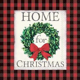 Boston International IHR Servilletas de papel de 3 capas, tamaño de cóctel de 20 unidades, hogar para Navidad