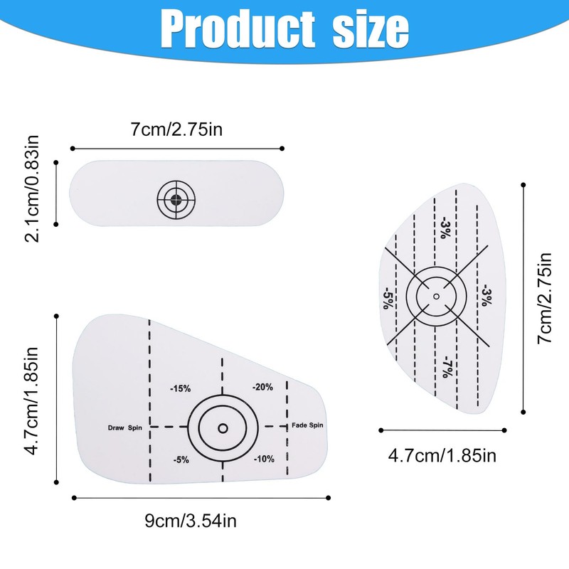 300pcs Golf Impact Tape, Golf Clubs Labels Self-Teaching Sweet Spot