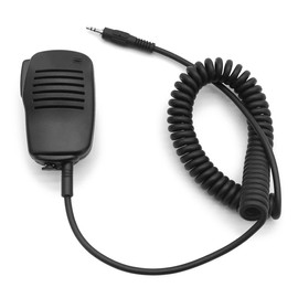 NEWASHAN Handheld Microphone for Garmin Radio Rino 110 120 130 520HCX 530HCX 610 650 655T 700T 750 755T Walkie Talkie Shoulder Lapel Speaker Mic with PTT Swivel Back Clip (Straight 1-pin)