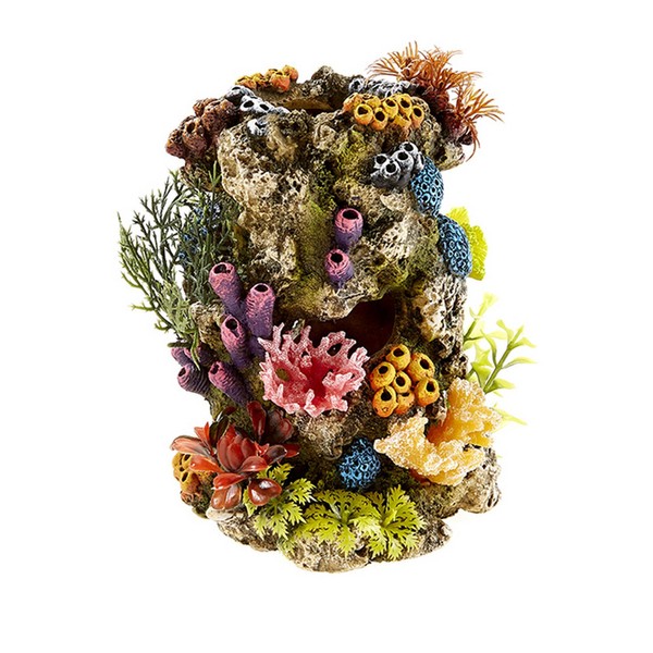 CLASSIC PETBLIS Coral Stone With Plants 136mm, 100 g