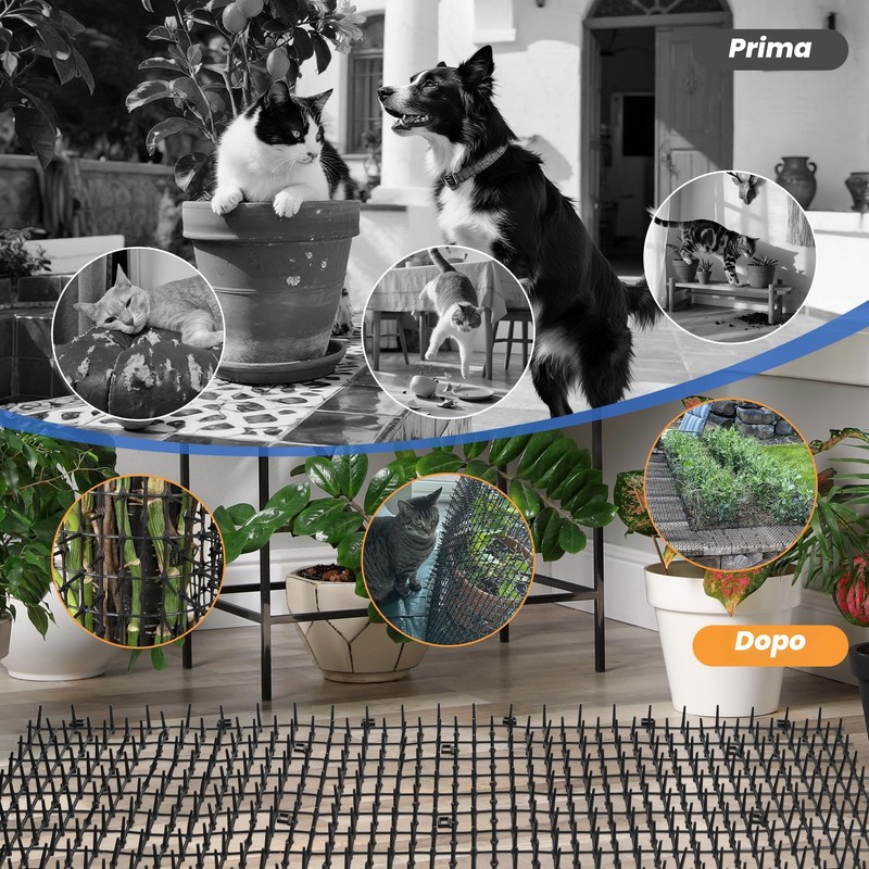 Yimomoyi Spuntoni anti-gatto 30 x 200 cm, tappetino anti-gatto con
