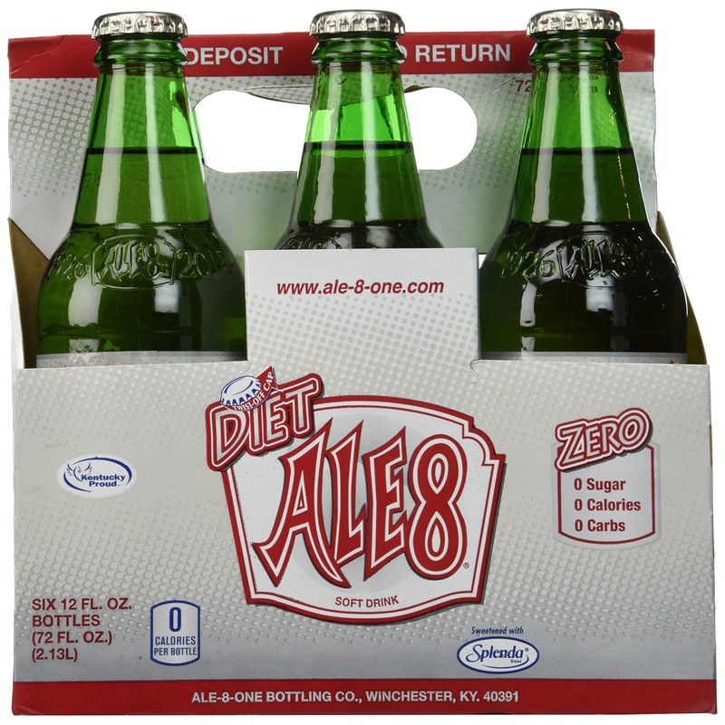 Ale 8 One Diet Soft Drink , 12 Ounce (6