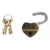 Ebros Gift Antique Gold Tone Keepsake Brass Small Heart Love