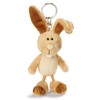 NICI 49018 Key Ring Rabbit 10 cm Brown Stuffed Animal