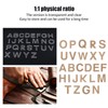 Keychain Templates DIY Transparent Acrylic LetterShape Craft Tools with Protective