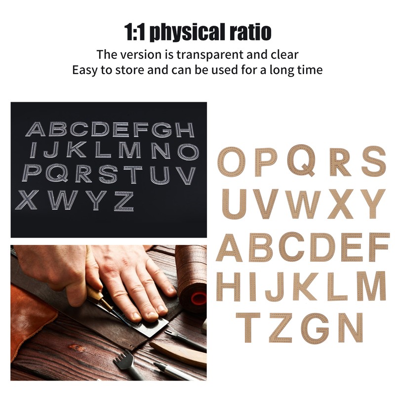 Keychain Templates DIY Transparent Acrylic LetterShape Craft Tools with Protective