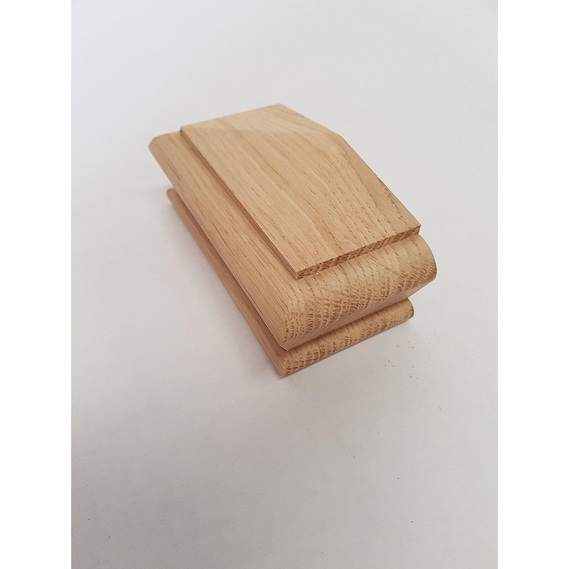 Solid Oak Pyramid Style Stair Newel Caps Rebate to fit