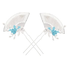 Ipetboom Vintage Metal Flower Hair Forks Japanese Hair Chopsticks with Tassel for Women