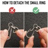 KeyUnity KM01 Titanium EDC Keychain Clip with Bottle Opener, Quick