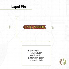 Desert Cactus Ozzy Osbourne Lapel Pin Enamel Made of Metal (Individual Pin 8)