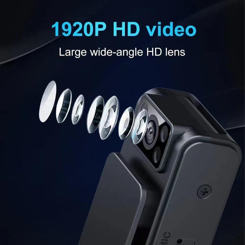 Small Body Cam 1080P HD Mini Portable Wearable for Law