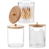 HENGBIRD Pack of 3 Cotton Buds Cotton Pads Storage Container