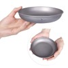 Boundless Voyage Ti15137B Titanium Plates, Round Plates, Dishes, Dishes, Unbreakable,