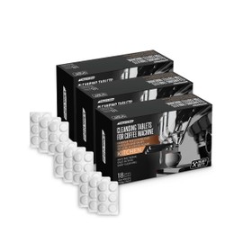 CleanHike Espresso Machine Cleaning Tablets - (Heavy Duty 54 Tabs) For Breville, Jura, Miele, and Universal Coffee Machine for All Brands - Professional Coffee Grease and Residue Cleaner for Baristas