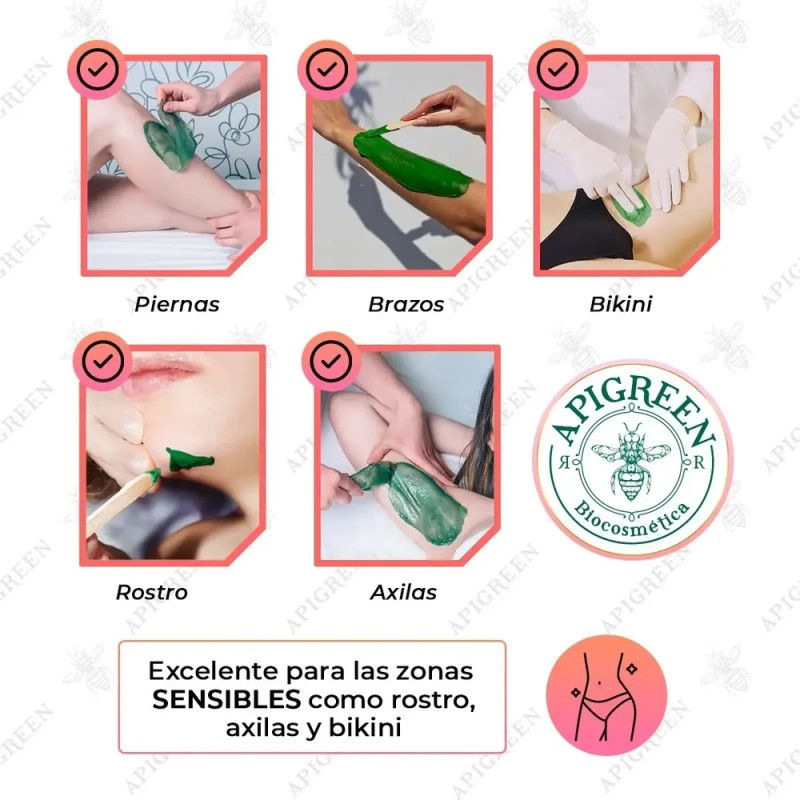 Fundidor De Cera Con 500g De Cera Española Blanco