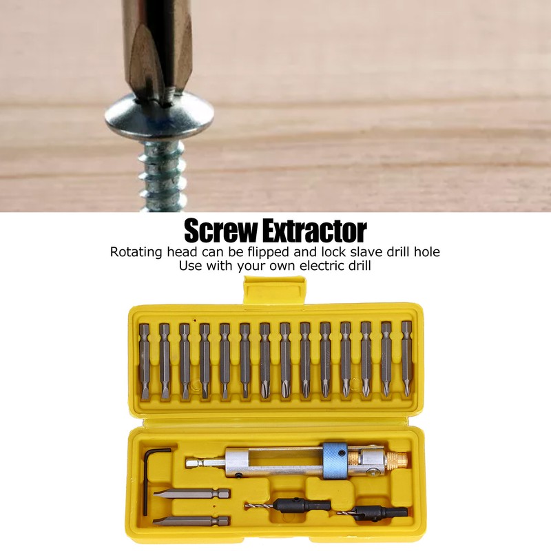 Screw Extractor Drill Driver Set High Speed Steel Screwdriver Bit