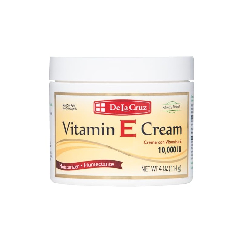 De La Cruz Vitamin E Cream, 4 Ounce
