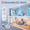 addlon Ceiling Fans with Lights, 52 inch Flush Mount Ceiling