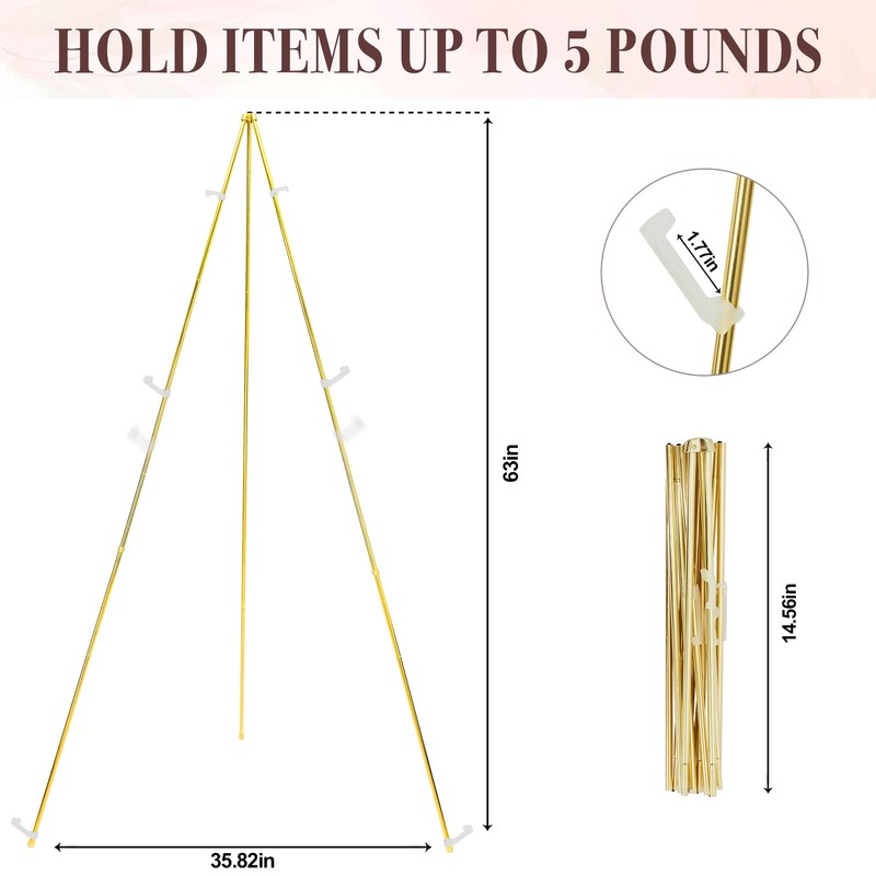 DDEAT Easel Stand for Sign 63'' Art Easels for Display
